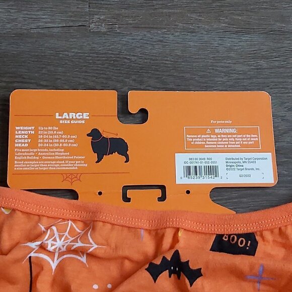 Hyde and EEK Pet HALLOWEEN PAJAMA Pullover Size - Large - Picture 8 of 9